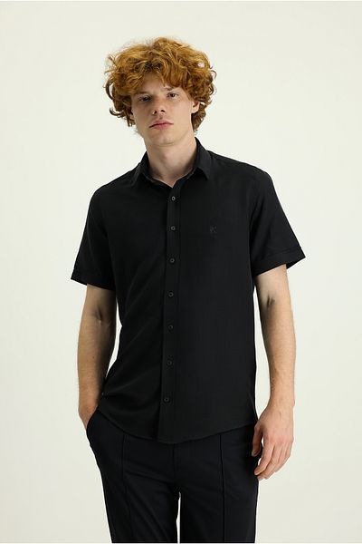 Kiğılı Techno-Line Short Sleeve Slim Fit Slim Fit Shirt