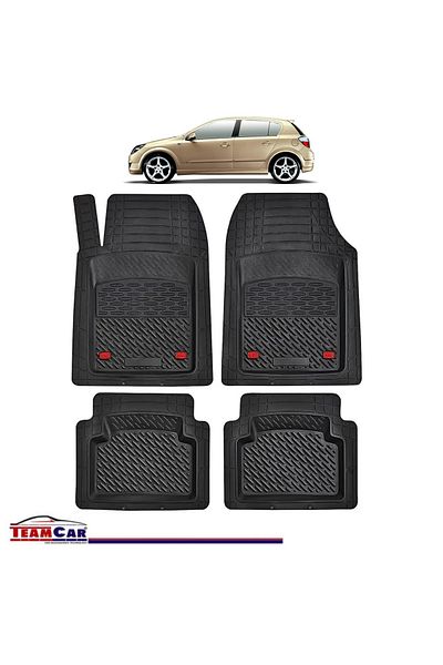 TEAMCAR ® Tray Type Car Mats Compatible With Opel Astra H (2004–2014) - Hatchback