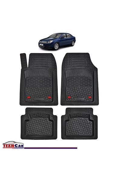 TEAMCAR ® Tray Type Car Mats Compatible With Opel Astra H (2004–2014) - Sedan