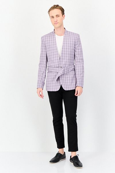 Asos Design Men Oversized Plaid Casual Blazer, Multicolor