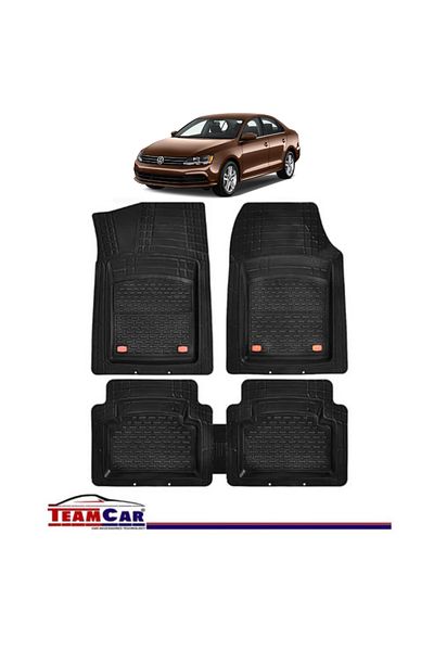TEAMCAR ® Tray Type Car Mats Compatible with Volkswagen Jetta VII (2018–present) - Sedan