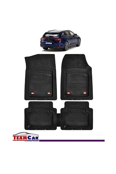 TEAMCAR ® Tray Type Car Mats Compatible with Renault Talisman I (2015–2022) - Estate
