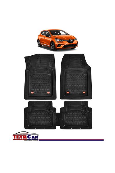 TEAMCAR ® Tray Type Car Mats Compatible With Renault Clio V (2019 ) - Hatchback