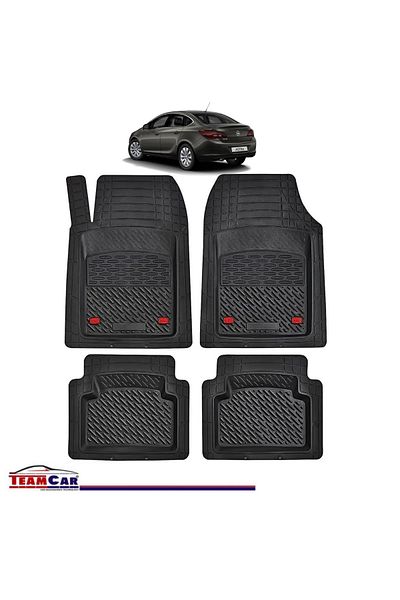 TEAMCAR ® Tray Type Car Mats Compatible With Opel Astra J (2009–2015) - Sedan
