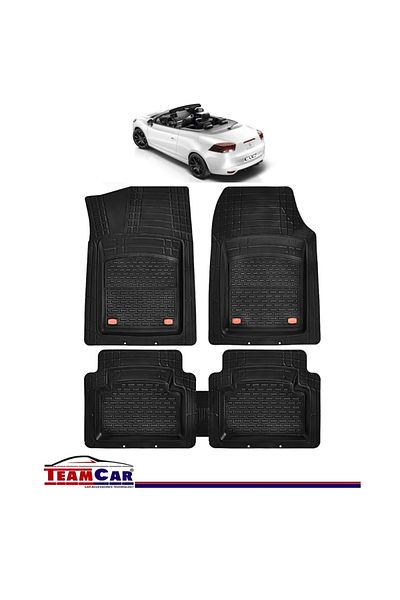 TEAMCAR ® Tray Type Car Mats Compatible with Renault Megane III (2008–2016) - Convertible