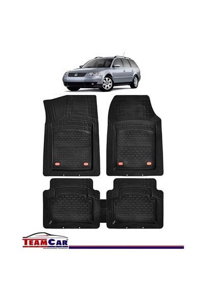TEAMCAR ® Tray Type Car Mats Compatible with Volkswagen Passat B5 (1996–2005) - Estate