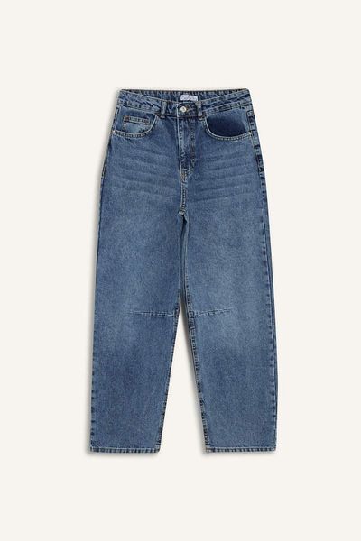 DeFacto Pantaloni lavabili din blugi până la gleznă cu talie normală F6102AX25HS