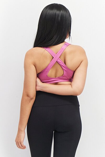 adidas Women Padded Training Sports Bra, Pink