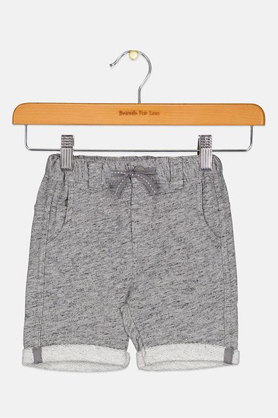 Fox Toddlers Boy Heather Pull On Shorts, Grey