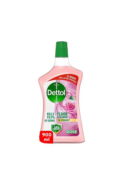 Dettol Power Floor Cleaner Rose Scent 900 ml Long-Lasting Floral Freshness