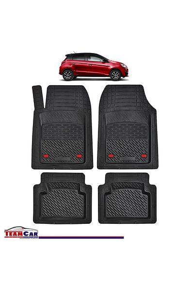 TEAMCAR ® Tray Type Car Mats Compatible With Mitsubishi Space Star Ii (2012–PRESENT) - Hatchback