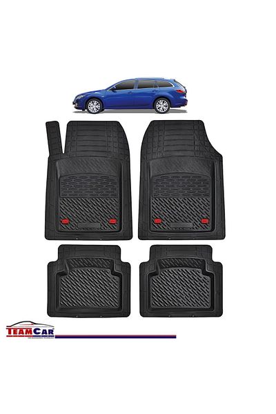 TEAMCAR ® Tray Type Car Mats Compatible With Mazda 6 Gh (2007–2012) - Estate