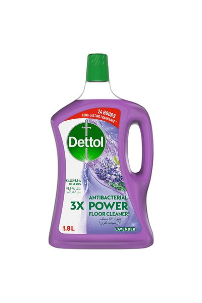 Dettol Lavender Antibacterial Power Floor Cleaner 1.8 Litre Kills 99.9% Germs, Deep Cleaning