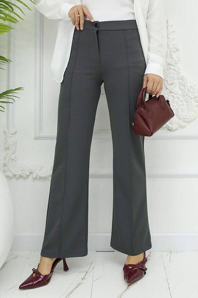 TRENDTESETTÜR Women's Gray (Antrasite) Palazzo Pants t 3403