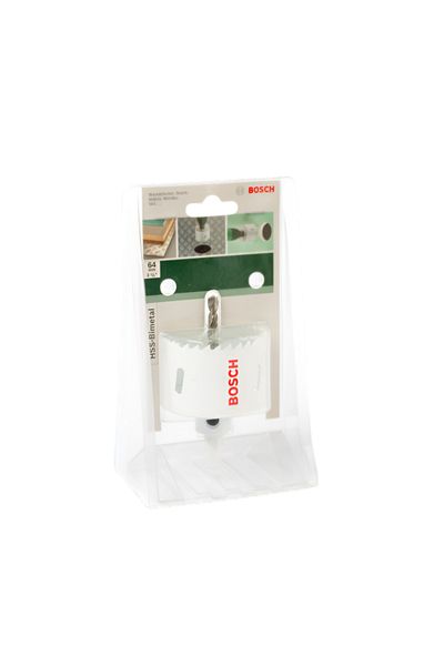 Bosch HSS Bi Metal Hole Saw White and Silver 64mm