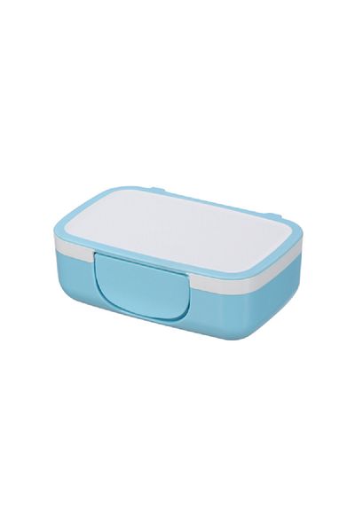 Felli Lol Bento Rectangular Snack Box White and Blue