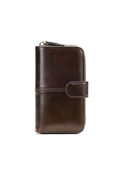 delis Women's wallet Delis, Amirel PT1403, genuine leather, Dark brown