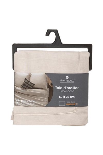 Generic غطاء وسادة مستطيل فاخر من Atmosphera Carina، من الكتان، مقاس 50 × 70 سم، 178571D