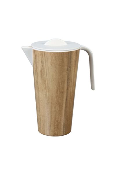 Felli Modern and Elegant Design Melamine Pitcher Brown and White