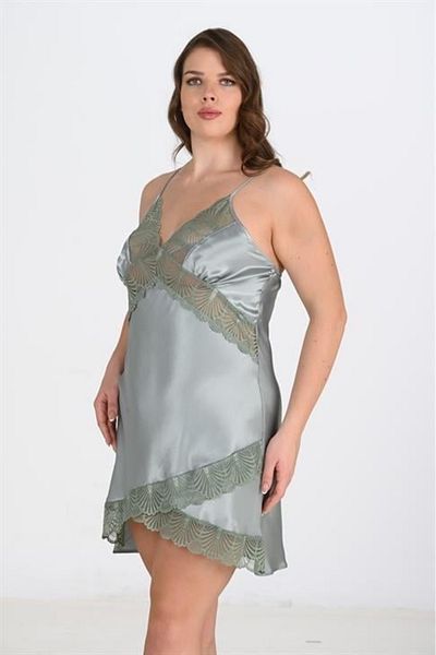 ALFA AKSESUAR 03 Plus Size Green Nightgown