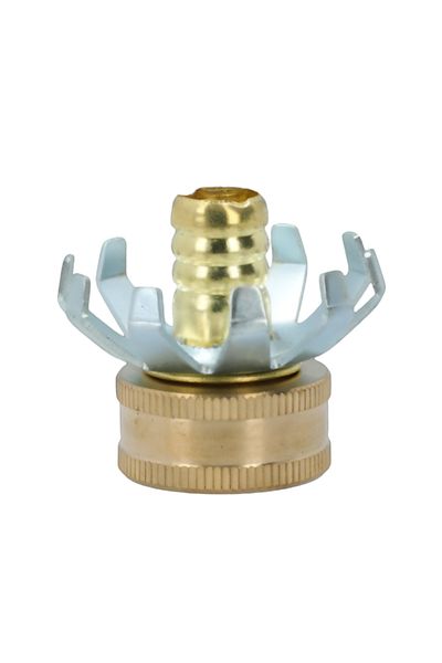 ACE 1/2inch Female Clinch Hose Connector Gold and Silver