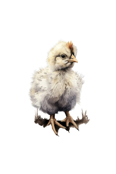 INOVATIX Set de 8 piese, autocolant pui cu pată galbenă, INOVATIX®. 6 cm