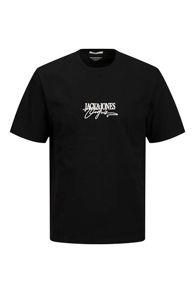 Jack & Jones Tricou J&J Tricou cu imprimeu cu logo pentru bărbați Brandy negru