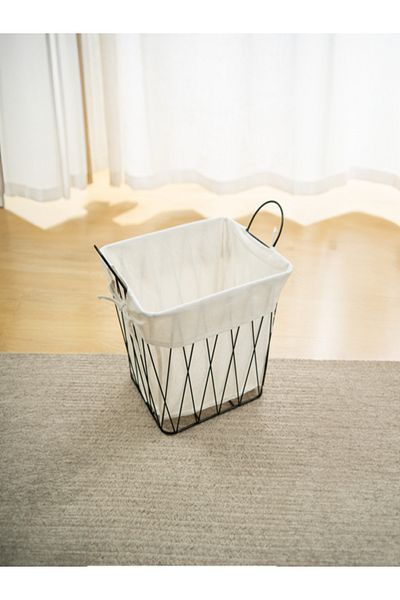 HONEYBEE Sturdy Construction Ventilated Iron Laundry Basket