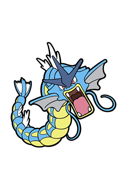 INOVATIX Set de 8 piese, autocolant Pokemon Gyarados, INOVATIX®. 6 cm