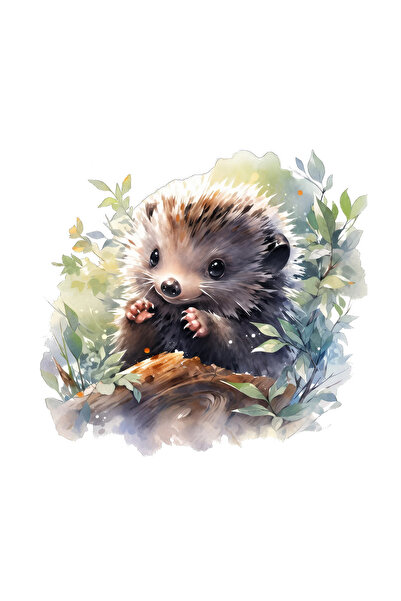 INOVATIX Set de 8 bucăți, autocolant pui arici, INOVATIX®. 6 cm