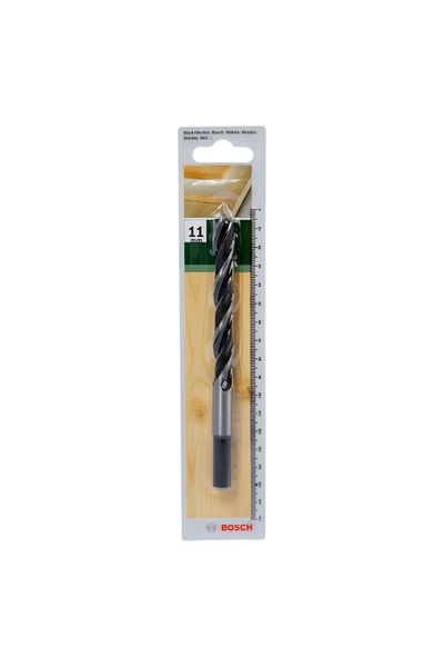 Bosch Brad Point Wood Drill Bit Black and Silver 11 x 150mm