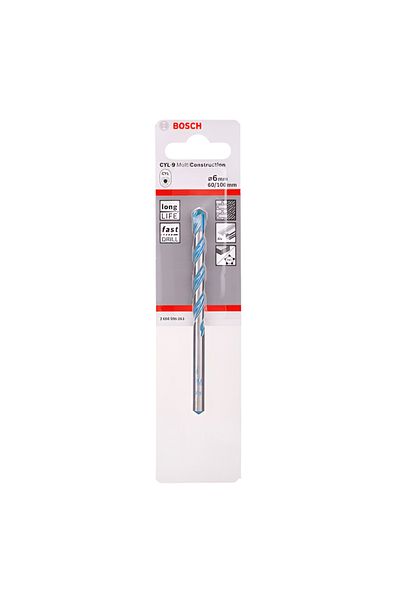 Bosch CYL-9 MultiConstruction Drill Bit Silver and Blue 6 x 100mm