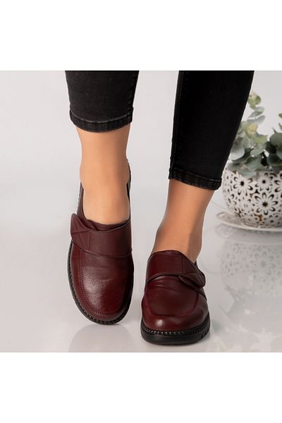 MODA STİL Women's red shoes, eco-leather, agabia, 38