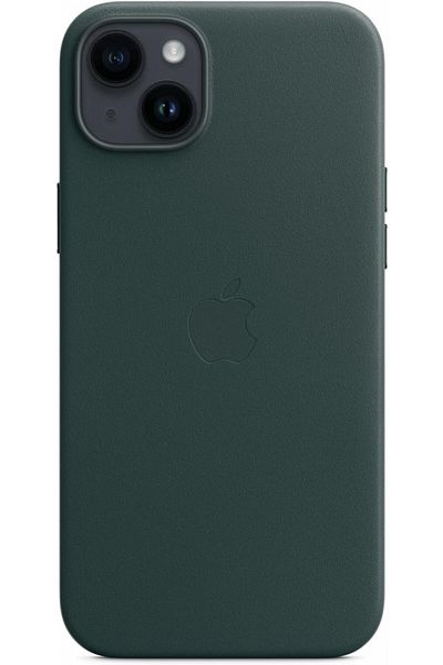 Apple iPhone 14 Plus Leather Case with MagSafe, Forest Green