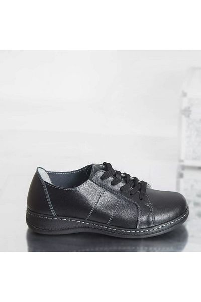 MODA STİL Casual shoes bety black genuine leather, 39
