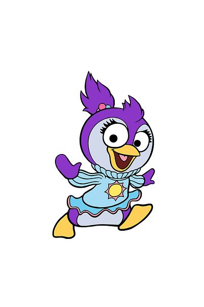 INOVATIX Set of 8, Muppet Babies penguin sticker, INOVATIX®. 6 cm