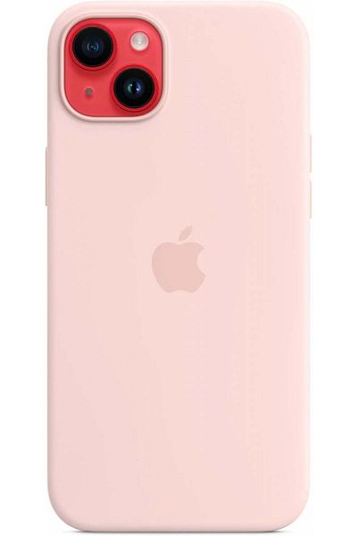 Apple Husă din silicon pentru iPhone 14 Plus cu Magsafe, roz cretă