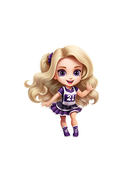 INOVATIX Set de 8 piese, autocolant păpușă Kira, INOVATIX®. 6 cm