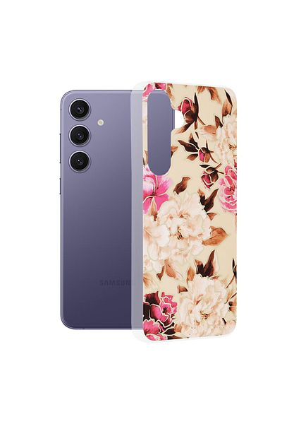 Techsuit Carcasă pentru Samsung Galaxy S24 Plus - Techsuit Marble Series - Mary Berry Nude