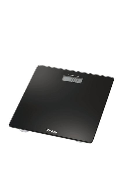 Trisa Perfect Weight Body Scale, 150kg, LCD Display, Automatic Start, 1858.42 Black