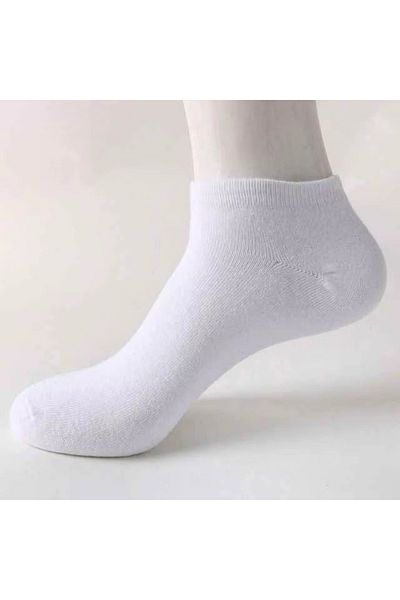 delis Men's socks, SS0191, White, one size fits all