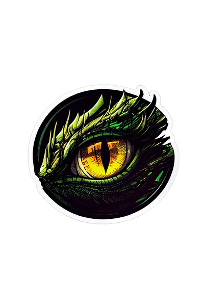 INOVATIX Set de 8 bucăți, autocolant ochi de dragon Gojira, INOVATIX®. 6 cm
