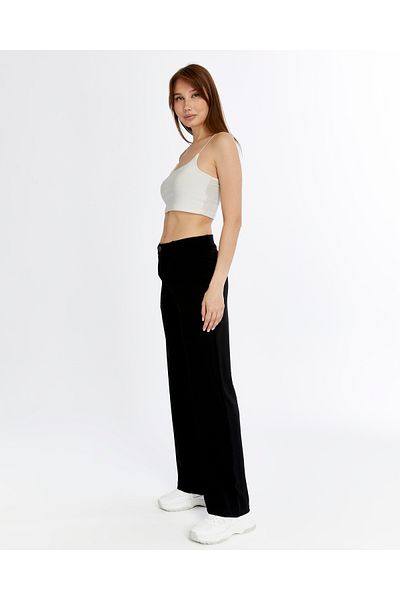 İkmal Loose Cut Palazzo Trousers with Replenishment Buttons
