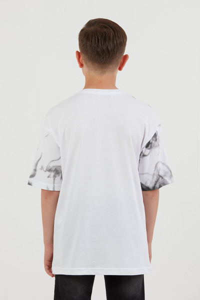 Fulla Moda Ανακαλύψτε το αγόρι μπλουζάκι με στάμπα