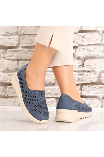 MODA STİL Women's casual shoes Navy Blue made of Eco-leather Sonita, 37