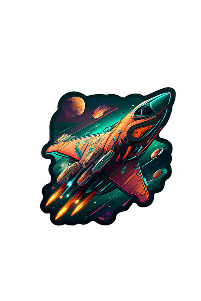 INOVATIX Σετ 8 τεμαχίων, Αυτοκόλλητο Διαστημόπλοιο Ηλίας, INOVATIX®. 6 εκ.