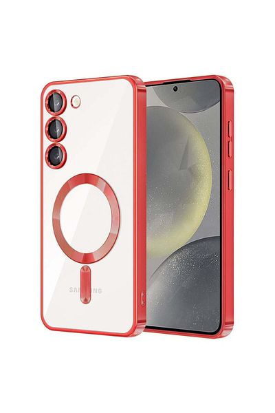 Techsuit Case for Samsung Galaxy S23 - Techsuit Luxury Crystal MagSafe - Red