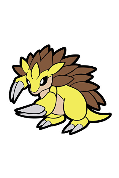 INOVATIX Set de 8 piese, autocolant Pokemon Sandslash, INOVATIX®. 6 cm