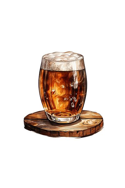 INOVATIX Set of 8, Beer Glass Sticker, INOVATIX®. 6 cm