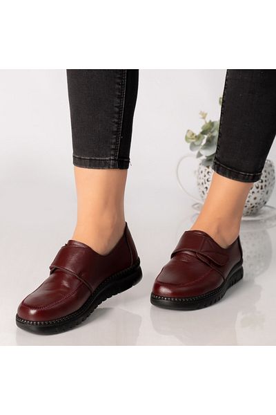 MODA STİL Women's red shoes, eco-leather, agabia, 38